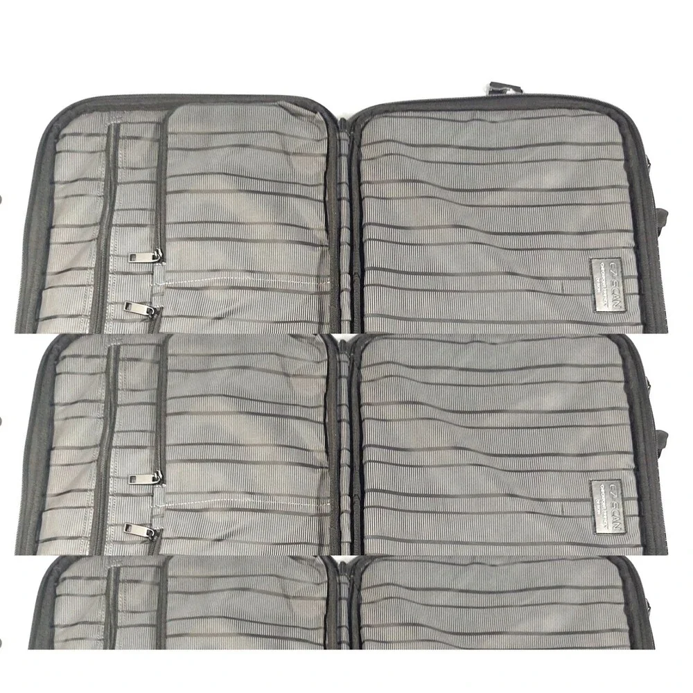 Kenneth Cole Reaction EZ Scan Black Laptop Messenger Bag Carry On Briefcase